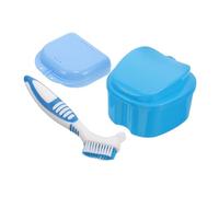 HAPINARY Custodia Per Protesi Dentarie Compatto Con Set Di Spazzolini Da Denti E Contenitore Per Apparecchi Ortodontici Traspirante Antigraffio Porta Protesi