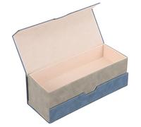 HAPINARY Custodia Rigida Doppia per Occhiali e Lenti a Contatto in Pelle Pu, Organizer Portatile Antischiacciamento da Viaggio, Scatola Porta Occhiali da Sole, Leggera e Compatta per Uso Quotidiano