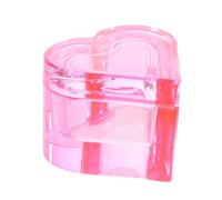 HAPINARY Dappen Dish in Cristallo Trasparente A Forma Di Cuore Coperchio E Supporto Per Liquidi Per Nail Art E Forniture Per Salone Di Bellezza