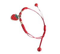 HAPINARY Dell'amicizia a Forma Fragola Per Ragazze Braccialetti Intrecciati in Corda Colorata Accessorio Per Quotidiano e Regalo Compleanno