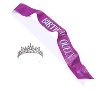 HAPINARY Di Compleanno Per Bambine Cerchietto Tiara Set Fascia Glitterata Con Accessori Per Di Buon Compleanno
