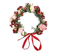 HAPINARY Diademi Floreali Da Sposa Corone Per Chioma Ghirlande Hawaiane Fiori Di Setta E Foglie Accurate Per Decorazione Matrimonio in Riva Al Mare