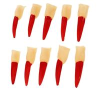 HAPINARY Dita Finte da Strega Halloween Dito Finto Riutilizzabile Unghie Rosse Accessorio Horror Compatto per Feste di Halloween Decorazione Realistica per Costume Cosplay