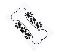HAPINARY Dog Bone Decal Adesivo per PVC Nero, Applicabile su Finestrini, Decorativo e Funzione Impermeabile