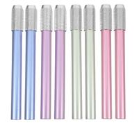 HAPINARY Estensore per Matite in Metallo 8 Pezzi Set Allungatore per Matite Colorate Portatile Estensore per Portamatite da Ufficio e Artisti per Disegno e Scrittura