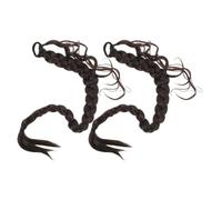 HAPINARY Extension Coda di Cavallo Intrecciata Sintetica con Elastico Leggera e Naturale Facile da Mantenere per Donne Eleganti e Feste