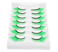 HAPINARY Extension Finte Verdi Extra Lunghe Per Halloween e Feste Teatrali, Set Da 7 Punte Effetto Drammatico, Per Cosplay Donna e Accessori Di Bellezza