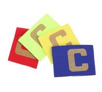 HAPINARY Fasce da Capitano Calcio per 4 Pezzi Colorate in Nylon Antiscivolo Bracciali da Braccio Leader Squadra per Partite Sportive di Football e Calcio