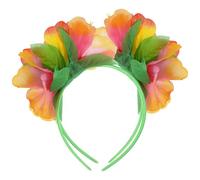 HAPINARY Fasce di Fiori Hawaiane per Donna 2 Pezzi Design Giocoso e Comodo, Accessori per Festa Estiva e Celebrazioni a Tema Hawaiano di Seta e Plastica