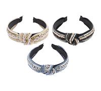 HAPINARY Fasce Modellabili Per Chioma Paillettes Larghe E Strass Fascia Per Chioma Perline Gioiello Adatta A Varie Acconciature