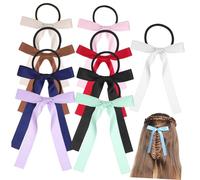 HAPINARY Fasce Per Chioma Coda Di Cavallo in Raso Elastici Per Chioma Fiocco in Seta Morbidi Da Donna Per Accessori
