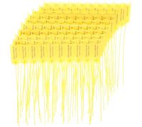HAPINARY Fascette Portachiavi Antimanomissione 100 Pezzi in PP Giallo, Design Semplice e Pratico, per e Scambi Festivi di Borse e Scatole di Stoccaggio