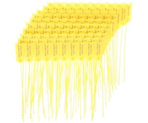 HAPINARY Fascette Portachiavi Antimanomissione 100 Pezzi in PP Giallo, Design Semplice e Pratico, per e Scambi Festivi di Borse e Scatole di Stoccaggio