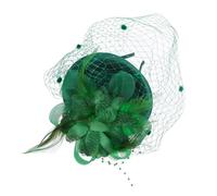 HAPINARY Fascia Fascinator Per Donne Velo in Rete E Accenti Di Piume Clip Per Chioma Decorativo Vintage Per Sposa E Tea Party