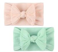 HAPINARY Fascia Per Chioma in Nylon Fiocco Per Bambini Semplice in Jacquard Testurizzato Per Neonati E Bambini Piccoli