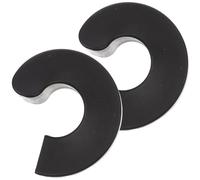 HAPINARY Ferma Porta Silenzioso 2 Pezzi in Plastica Nero a Mezzaluna, Protegge Le Mani e Blocca la Porta in Modo Sicuro