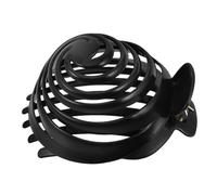 HAPINARY Fermacapelli A Spirale in Plastica Nera Fermaglio Per Chignon A Cupola Accessorio Per Chioma Antiscivolo Forte Presa Per Ragazze E Donne