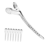 HAPINARY Fermagli in Metallo Per Parrucchieri Professionali 8 Pezzi Di Forcine Antitraccia Per Separare I Chioma Strumenti Senza Segni Per Saloni Negozi E Casa