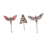 HAPINARY Fermagli Per Chioma A Forma Di Farfalla E Libellula Vintage Clip Laterale in Legno E Metallo Decorazioni Per Chioma Per Donne Per Amiche E Familiari