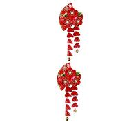 HAPINARY Fermaglio Giapponese 2 Pz Accessorio Per a Campana Nappa Molletta Per Hanfu Arredamento Cinese Fermagli Per Da Sposa Bastoncino Per Giapponese Nappa Nera Lega Rosso