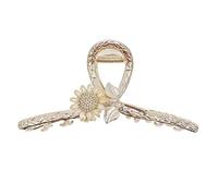 HAPINARY Fermaglio Per Capelli a Rappresentazione Di Girasole Fermaglio Metallico Strass Accessori Per Capelli Da Donna Antiscivolo Regalo Delicato Per Amiche Figlia Moglie