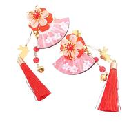 HAPINARY Fermaglio Per Chioma a Di Ventaglio Giapponese Nappe 2 Pezzi Accessorio Per Ragazze e Donne Per Abbinare a Costumi e Kimono