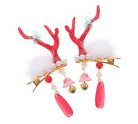 HAPINARY Fermaglio Per Chioma A Forma Di Corna Di Renna Per Chioma Orecchie Di Renna Stile Casuale Regali Per Bambine Design Natalizio