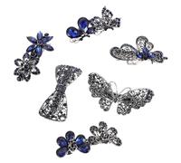 HAPINARY Fermaglio Per Chioma Floreale 6 Pezzi in Lega Strass Accessori Per Chioma Per Ragazze Copricapo Chic
