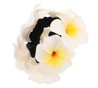 HAPINARY Fermaglio per Hawaiano per Donne Elastico per Accessorio Versatile per Feste Matrimoni e Vacanze Spiaggia Ghirlanda Plumeria Artigianale per Look Distintivo