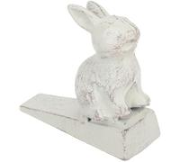 HAPINARY Fermaporta a Cuneo in Ghisa Bianca Design Coniglio Vintage, Fermaporta Muto Antiscivolo per Porta da Camera da Letto e Protezione Muro, Accessorio Decorativo per Casa e Ufficio