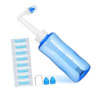 HAPINARY Flacone per Lavaggio Nasale da Capacità Ampia Dispositivo di Irrigazione Nasale con Valvola Automatica Pulizia senza Perdite Design Antiscivolo per Uso Facile