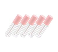 HAPINARY Flaconi Per Lucidalabbra 5 Pezzi Tubetti Rotondi Per Lucidalabbra Da 4 Ml Leggeri in Abs Formato Da Viaggio Per Chi È Sempre in Movimento