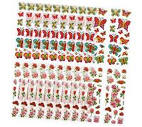 HAPINARY Fogli Adesivi in Schiuma A Forma di Fiore E Farfalla Adesivi per Ragazzo Ragazza Piccoli per Scrapbooking E Decorazioni Didattiche