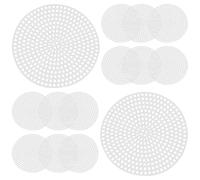 HAPINARY Foglio di Rete Tagliabile Bianco 30 Pezzi 7,7 CM per Punto Croce e Tessitura Lana Adatto a Borse Fai da Te