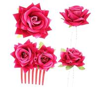 HAPINARY Forcina Per Chioma A Forma Di Rosa Piccola Fermaglio Per Donna Elegante Decorazioni Chioma Semplici Adatto Per Acconciature E Travestimenti