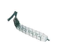 HAPINARY Gabbia Pieghevole per Pesca Gamberetti e Astici in Nylon e Ferro, 13 Sezioni, 8 Fori, Multi Strato, Facile da Rimuovere, Adatta per Stagni e Acqua Salata
