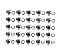 HAPINARY Ganci per Lacci delle Scarpe in Ottone, Set da 20 Pezzi Borchie per Stivali, Accessori Fai da Te per Riparazione Scarpe, Grigio Scuro, 0.9x1x1.1cm, per Uso Quotidiano