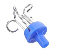 HAPINARY Ganci per Supporto per Infusione Clinica in Acciaio e Plastica, Set da 4 Pezzi, Ganci Verticali per Asta Flebo da 13mm, Accessori Leggeri e Resistenti per Uso Ospedaliero e Domiciliare