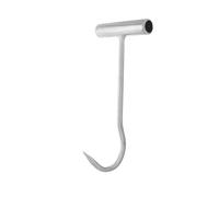 HAPINARY Gancio per Tombini in Ferro Zincato Manico, Utensile Multiuso per Sollevamento, Arrotolare e Tiro, Strumento Portatile per Apertura Porte Scorrevoli e Movimentazione Carichi