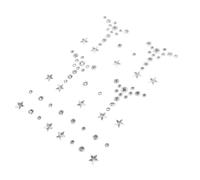 HAPINARY Gemme Autoadesive per Viso in Resina e Plastica, Adesivi per Faccia Brillantini a Forma di Sfera, Resistenti e Decorativi per Festival e Make-up Facciale