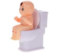 HAPINARY Giocattolo WC Spruzzante Bianco in Plastica per Scherzi Divertenti | Novità Creativa, Uso Bagno Decorativo, Intrattenimento e Coordinazione