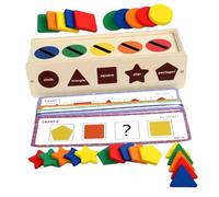 HAPINARY Gioco Montessori in Legno Scatola Didattica con Dischi Colorati per Apprendimento Prescolare e Sviluppo Motricità Fine Sicuro e Liscio per attività Educative da Mesi