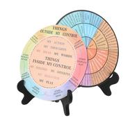 HAPINARY Grafico Della Ruota Delle Decorazione Con Supporto Ruota Dei Sentimenti Ornamento Da Scrivania Design Elegante E Pratico Adatto Per Ambienti Vari