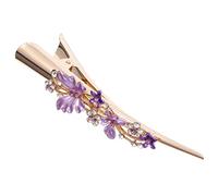 HAPINARY Grande Fermaglio Per Chioma a Becco D’anatra in Lega Di Metallo Motivo Floreale Vintage, Accessorio Decorativo Da Donna Per Feste, Matrimoni e Uscite Quotidiane