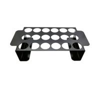 HAPINARY Graticola Resistente al Fuoco per Barbecue in Acciaio Inossidabile Nero 18 Fori e Buona capacità di Carico, per Barbecue e Picnic All'aperto