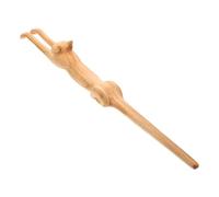 HAPINARY Grattaschiena Portatile in Legno a Forma Di Gatto Manico Lungo, Massaggiatore Liscio Per Schiena Per Alleviare Prurito, Uso Domestico Per Adulti e Anziani