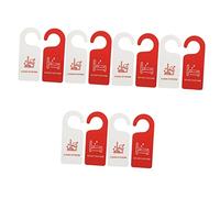 HAPINARY Grucce Non Disturbare 12 Pz L'elenco Il Cartello Della Porta Cartello Appendiabiti Per Porta D'ingresso Registrazione Fare Capi Di Abbigliamento Pvc Doppia Faccia Ufficio Tag