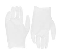 HAPINARY Guanti di Cotone Bianco per Ispezione Gioielli, Protettivi e Riutilizzabili, per Esposizione Gioielli, 1 Paio