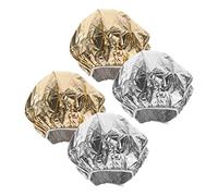 HAPINARY in Stagnola 4 Pezzi Cuffie Riscaldanti per Cuffie Parrucchiere Adatte per Trattamenti Colorazione Profonda Domestico e