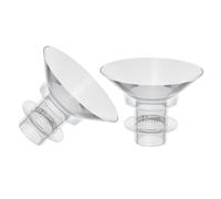 HAPINARY Inserti Flangia in Silicone 2 Pezzi per Tiralatte, Riutilizzabili e Facili da Igienizzare Vapore e Acqua Bollente, Adatti a Tiralatte Calibro 13mm